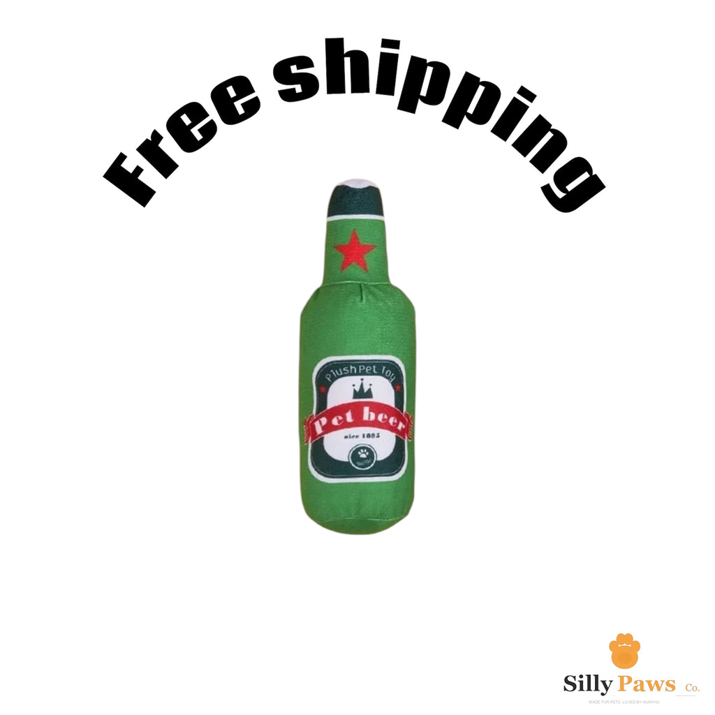Pawty Pinot™ — Plush Wine Bottle Squeaky Dog Toy