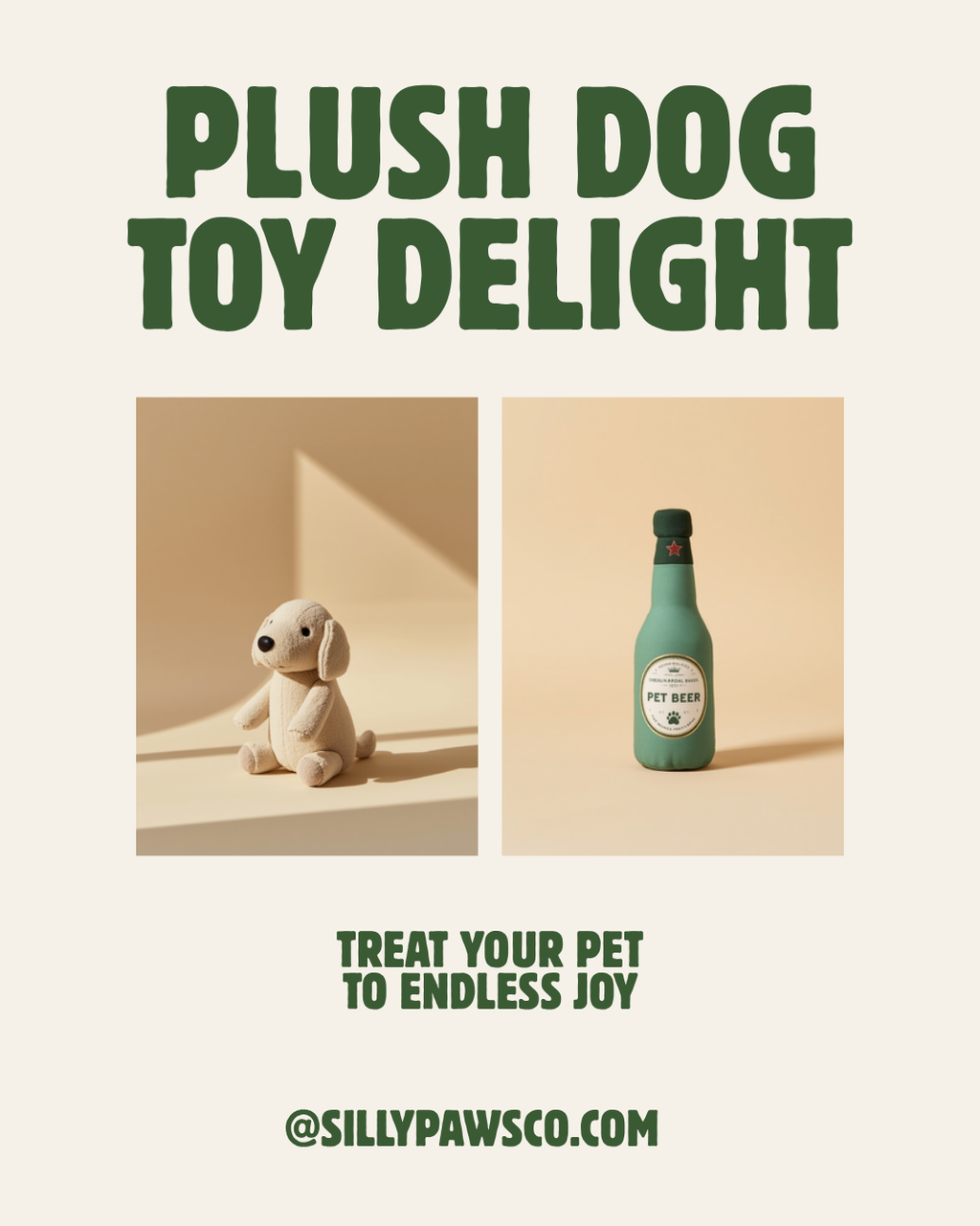Pawty Pinot™ — Plush Wine Bottle Squeaky Dog Toy