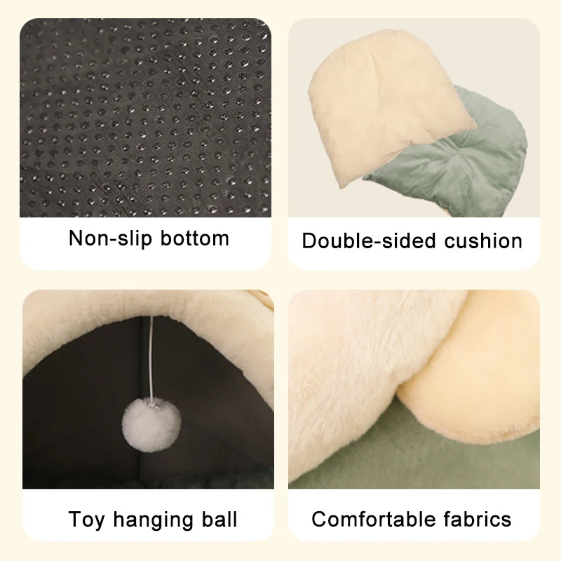 Cozy Cave™ — Self-Warming Pet Tent Bed